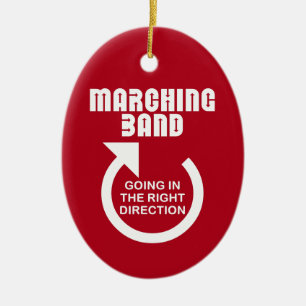 Rechte Ausrichtung der Marching-Band Keramik Ornament
