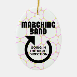 Rechte Ausrichtung der Marching-Band Keramik Ornament