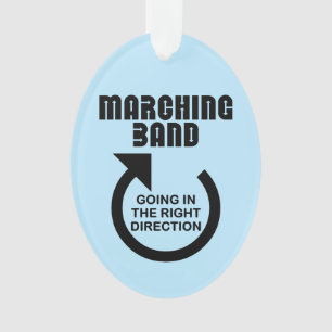 Rechte Ausrichtung der Marching-Band Ornament