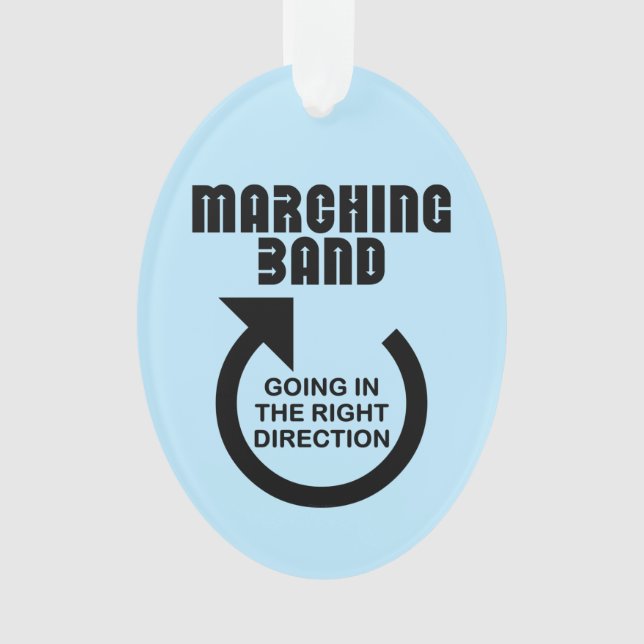 Rechte Ausrichtung der Marching-Band Ornament (Vorderseite)