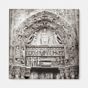 Rechte Bucht des königlichen Portals, Mitte des Magnet