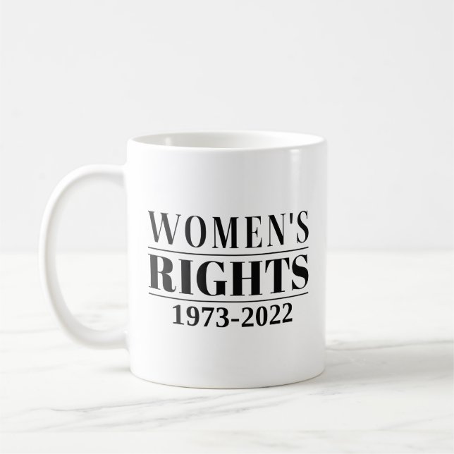 Rechte der Frau 1973 - 2022 Kaffeetasse (Links)