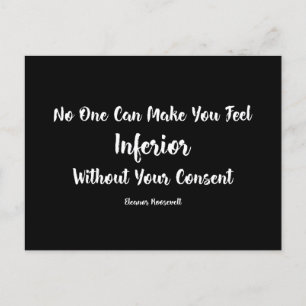Rechte der Frau   Gefühl Inferior Eleanor Roosevel Postkarte