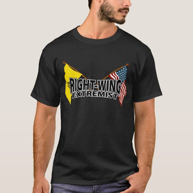 Rechte-Extremist-Flaggen T-Shirt (Vorderseite)