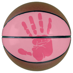 rechte Hand Rosa Basketball