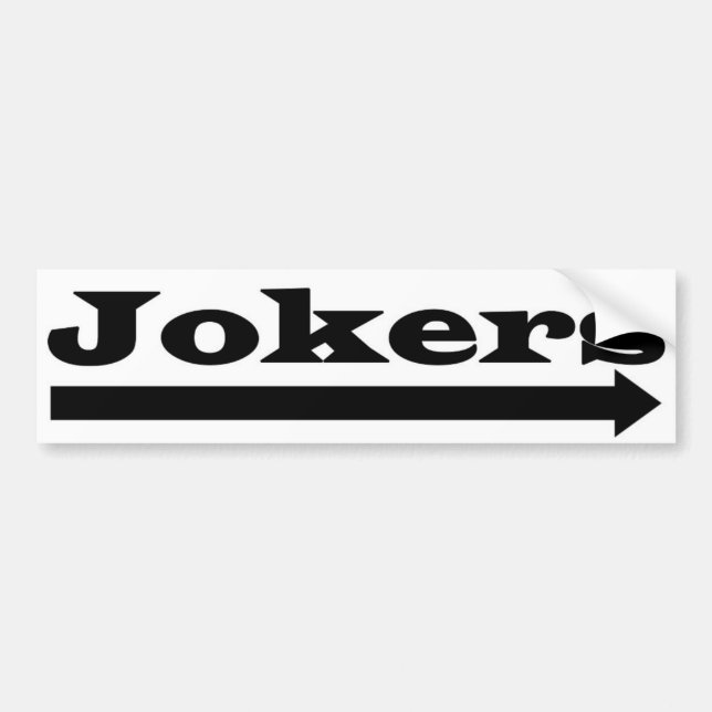 Rechte Joker Autoaufkleber (Vorne)