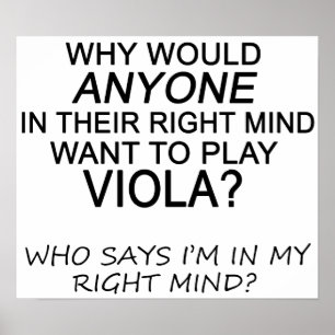 Rechte Mind Viola Poster