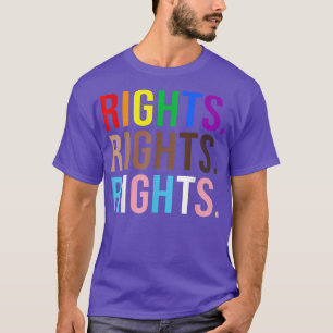 Rechte Rechte gleich LGBTQ BLM trans gay bla T-Shirt