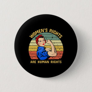 Rechte sind Menschenrechte Feminismus Feministisch Button