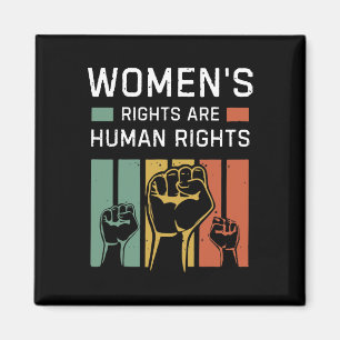 Rechte sind Menschenrechte Feminismus Feministisch Magnet