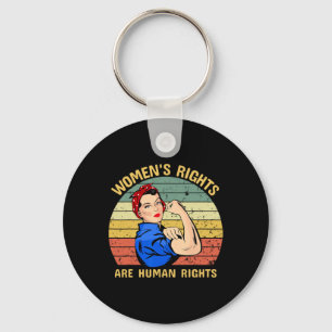Rechte sind Menschenrechte Feminismus Feministisch Schlüsselanhänger