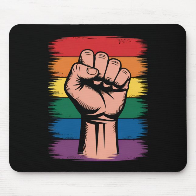 Rechte zur Unterstützung von LGBTQ durch Rainbow P Mousepad (Vorne)