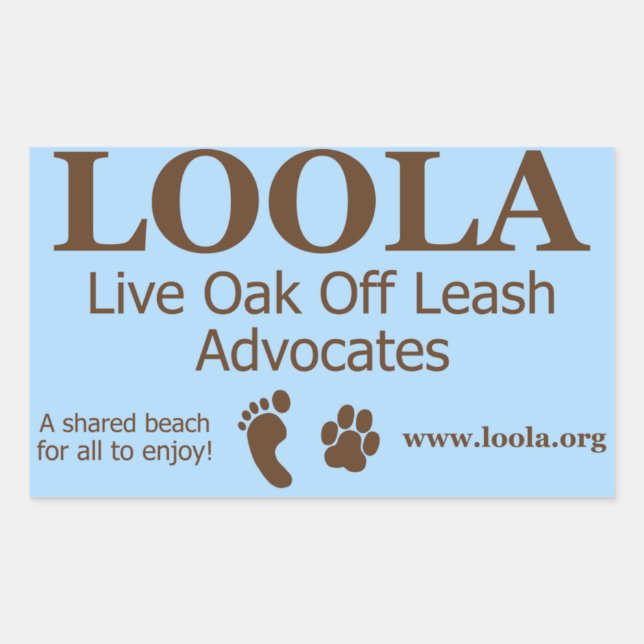 Rechteck-Aufkleber: LOOLAorg Rechteckiger Aufkleber (Vorderseite)