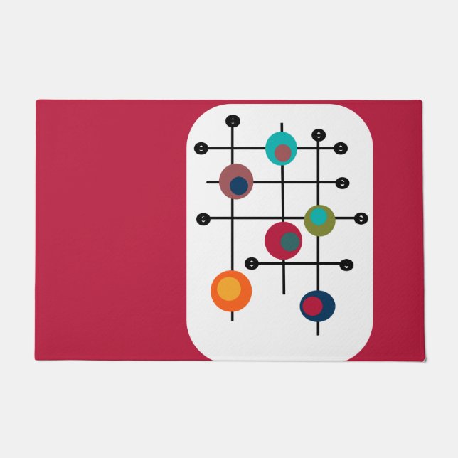 Rechteck aus dem Mittelalter  Fußmatte (Vorderseite)