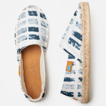 Rechteck-Blockdruckdesign in blauem Ton