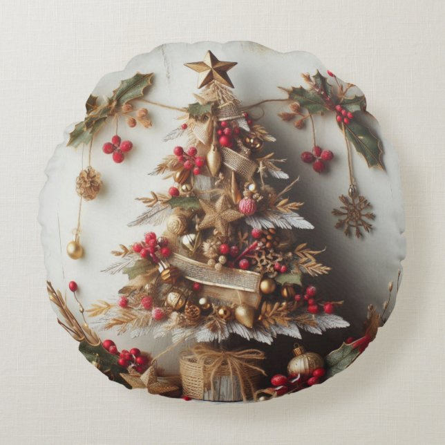 Rechteck-Kissen Merry Christmas for all Rundes Kissen (Vorderseite)