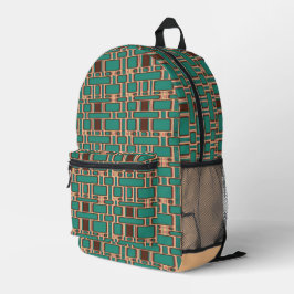 Rechteck-Muster-Gradient 15 Bedruckter Rucksack