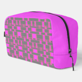 Rechteck Muster Grau 10 Waschbeutel