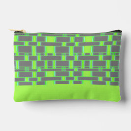 Rechteck Muster Grau 15 Zubehörtasche