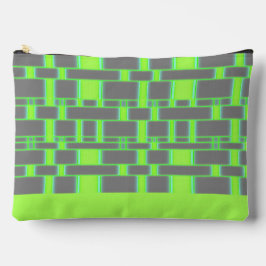 Rechteck Muster Grau 15 Zubehörtasche