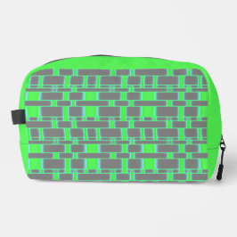 Rechteck Muster Grau 16 Waschbeutel