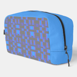 Rechteck Muster Grau 7 Waschbeutel