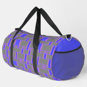 Rechteck Muster Grau 8 Duffle Bag