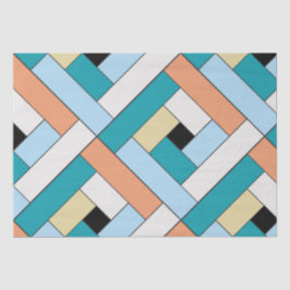 Rechteck-Muster (ver10) mit individueller Detailan Seidenpapier