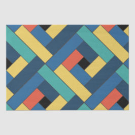 Rechteck-Muster (ver7) mit individueller Detailang Seidenpapier