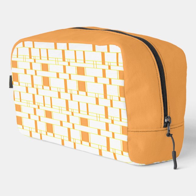 Rechteck Muster Weiß 13 Waschbeutel (Rechte Ecke)