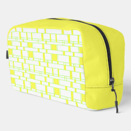 Rechteck Muster weiß 14 Waschbeutel