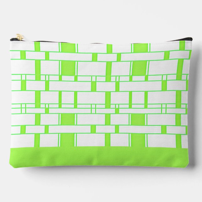 Rechteck Muster weiß 15 Zubehörtasche (Vorderseite)