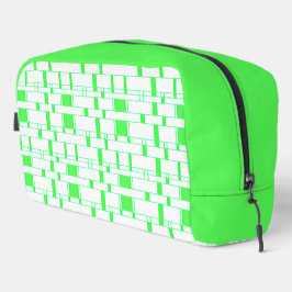 Rechteck Muster weiß 16 Waschbeutel