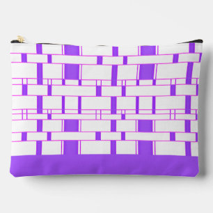 Rechteck Muster Weiß 9 Zubehörtasche