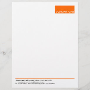 Rechteck - Orange Briefkopf