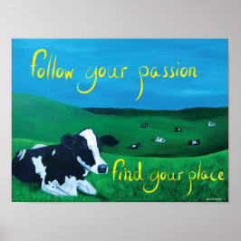 Rechteck Poster (Folge deiner Leidenschaft)