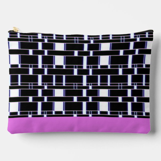 Rechteck Schwarz 4 Zubehörtasche (Vorderseite)