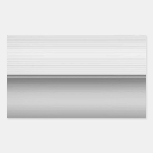 Rechteck zwei geschmeidige Metallplatte Aufkleber (Vorderseite)