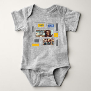 Rechtecke Baby Strampler