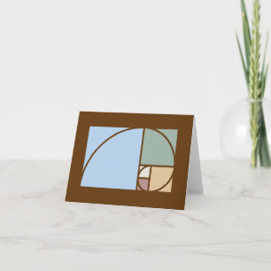 Rechtecke für das Fibonacci-Spiral und das goldene Karte