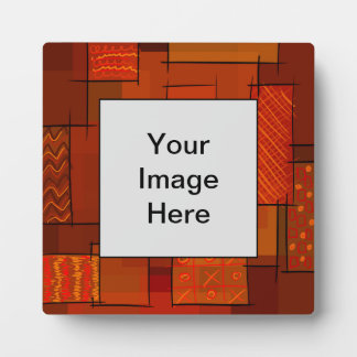 Rechtecke, Patchworkmuster, Doodle. Bruchquilt Fotoplatte