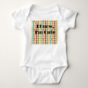 Rechtecke und Ketten Baby Strampler