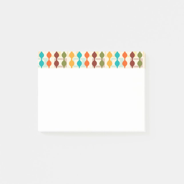 Rechtecke und Ketten Post-it Klebezettel (Vorderseite)