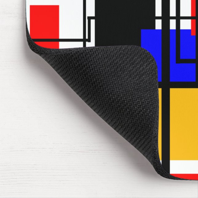 Rechtecke und Linien im Bauhaus - weiß Mousepad (Ecke)