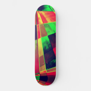 Rechteckig farbig und skateboard