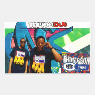 Rechteckige Aufkleber