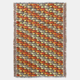 Rechteckige, beige und rötliche Schnitte Decke