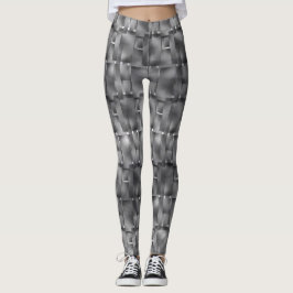 Rechteckige Formate von grauen und dunklen Flecken Leggings