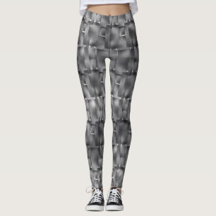 Rechteckige Formate von grauen und dunklen Flecken Leggings