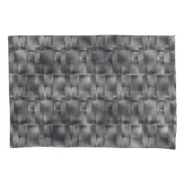 Rechteckige Formen von grauer Farbe und dunklen Fl Kissenbezug